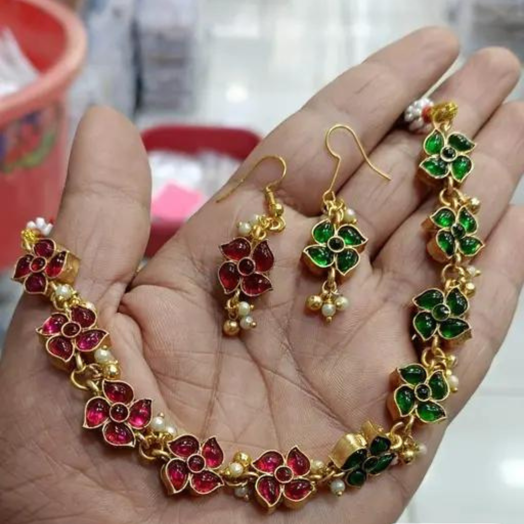 Kaltury™ 2 in 1 Reversable Necklace Set with Earrings