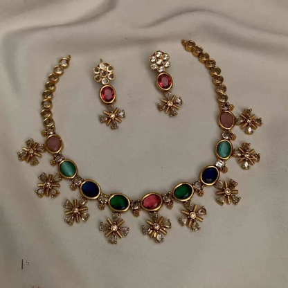 kaltury™ Panchratan Multi colour necklace