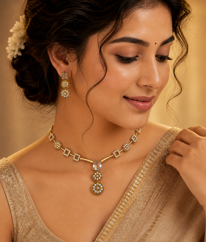 Multi dimond necklace