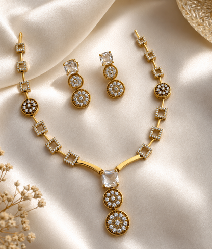Multi dimond necklace