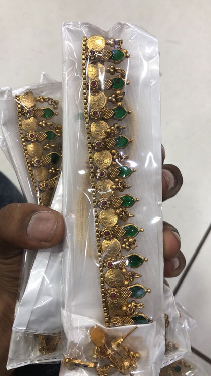Gold polish Palakka Coin Choker